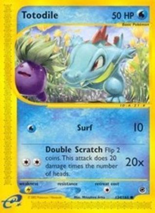 Totodile (134/165) [Expédition : Ensemble de base] 