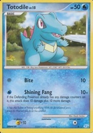 Totodile (8/12) [Diamant &amp; Perle : Kit d'entraînement - Manaphy] 