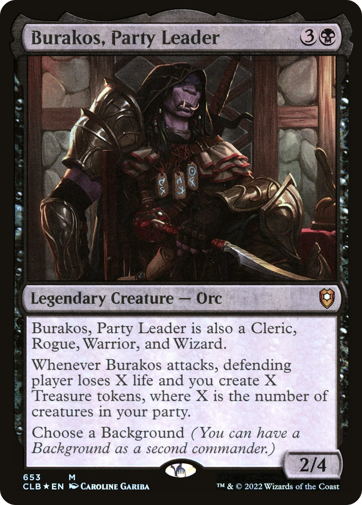 Burakos, Party Leader (CLB-653) - [Commander Legends: Battle for Baldur's Gate] Foil