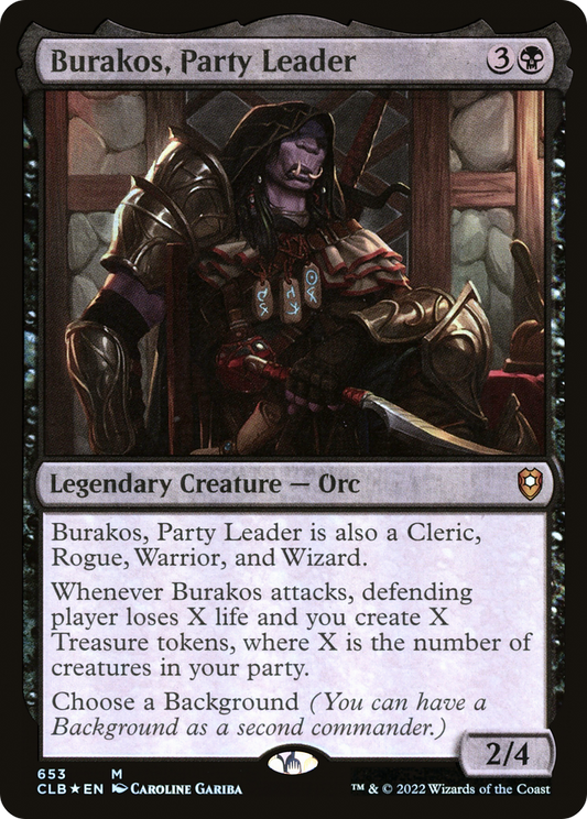 Burakos, Party Leader (CLB-653) - [Commander Legends: Battle for Baldur's Gate] Foil