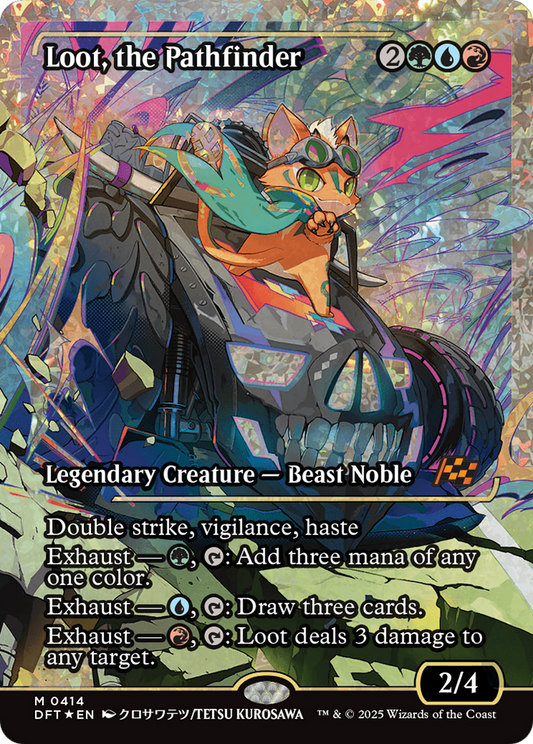 Loot, the Pathfinder (DFT-414) - [Aetherdrift]: (Showcase) Foil