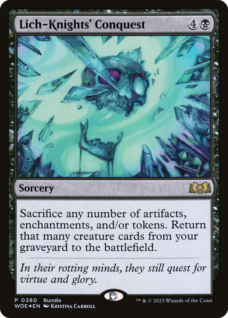 Lich-Knights' Conquest (WOE Bundle) (UMP-380) - [Wilds of Eldraine] Foil