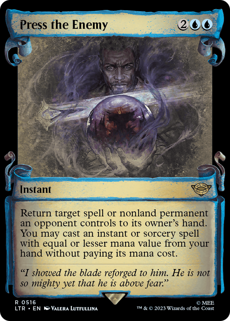 Press the Enemy (LTR-516) - [The Lord of the Rings: Tales of Middle-earth]: (Showcase) Foil