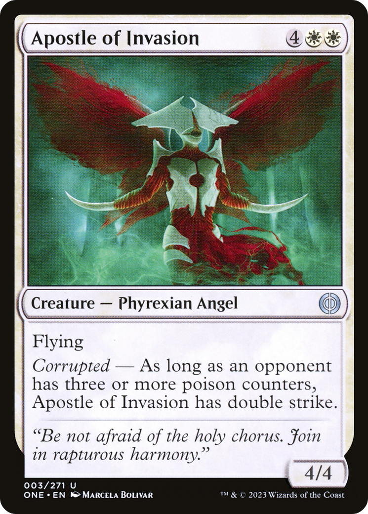 Apostle of Invasion (ONE-003) - [Phyrexia: All Will Be One] Foil