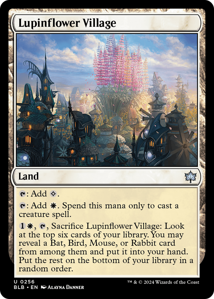 Lupinflower Village (BLB-256) - [Bloomburrow] Foil