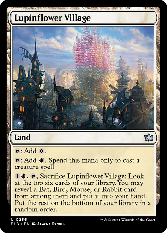 Lupinflower Village (BLB-256) - [Bloomburrow] Foil