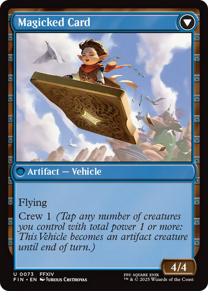 Sidequest: Card Collection // Magicked Card (FIN-073) - [FINAL FANTASY]: (enchantment) Foil