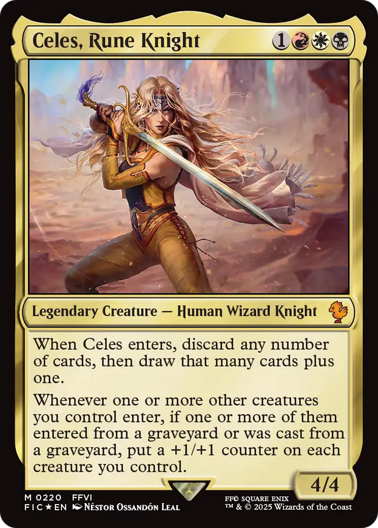 Celes, Rune Knight (Surge Foil) (FIC-220) - [Commander: FINAL FANTASY] Foil