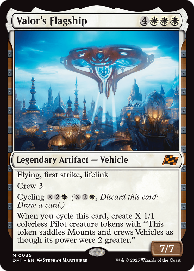 Valor's Flagship (DFT-035) - [Aetherdrift] Foil