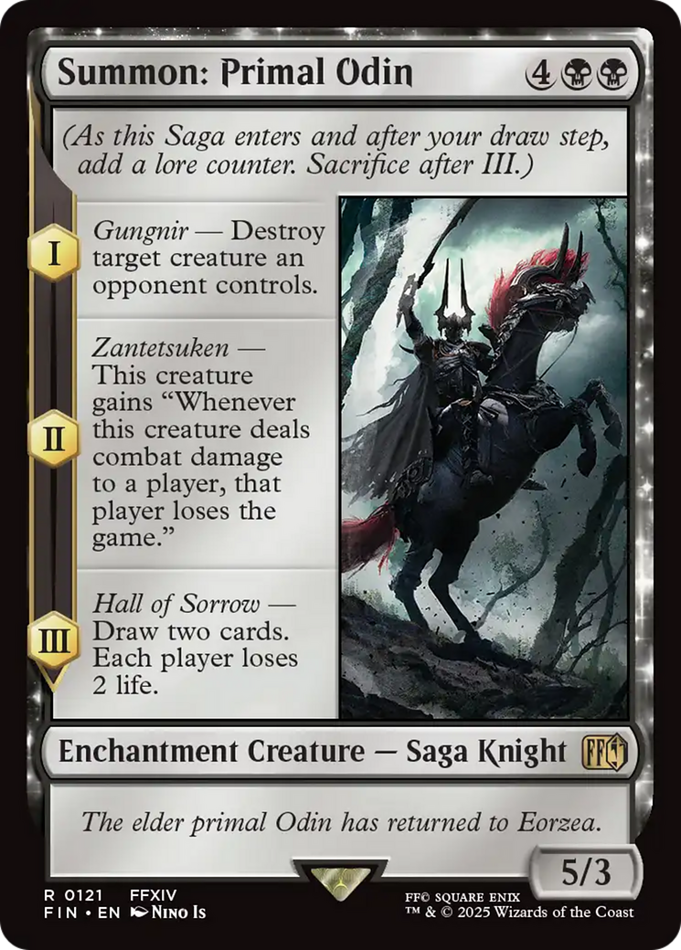 Summon: Primal Odin (FIN-121) - [FINAL FANTASY]: (enchantment) Foil