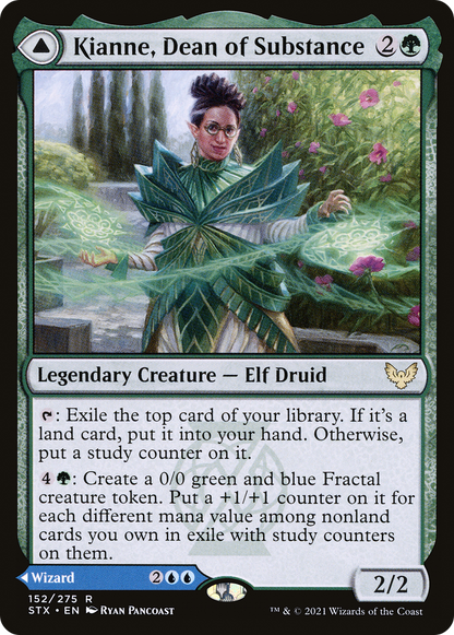 Kianne, Dean of Substance // Imbraham, Dean of Theory (STX-152) - [Strixhaven: School of Mages] Foil