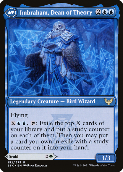 Kianne, Dean of Substance // Imbraham, Dean of Theory (STX-152) - [Strixhaven: School of Mages] Foil