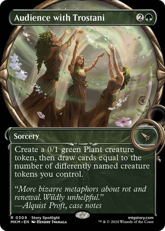 Audience with Trostani (MKM-309) - [Murders at Karlov Manor]: (Showcase) Foil