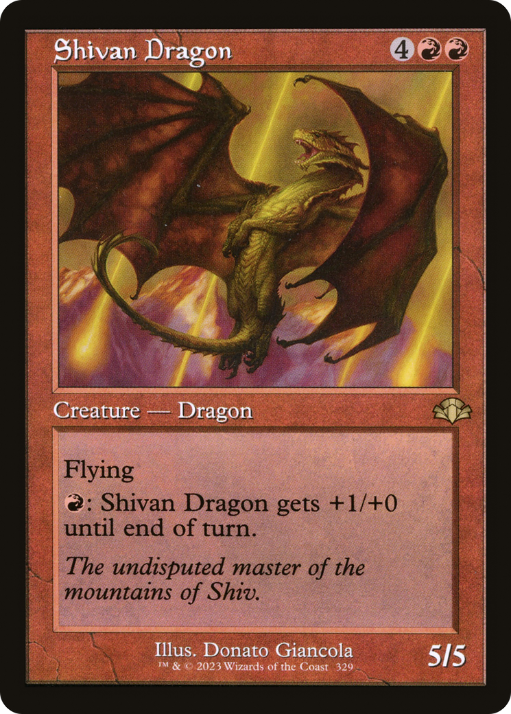 Shivan Dragon (DMR-329) - [Dominaria Remastered]