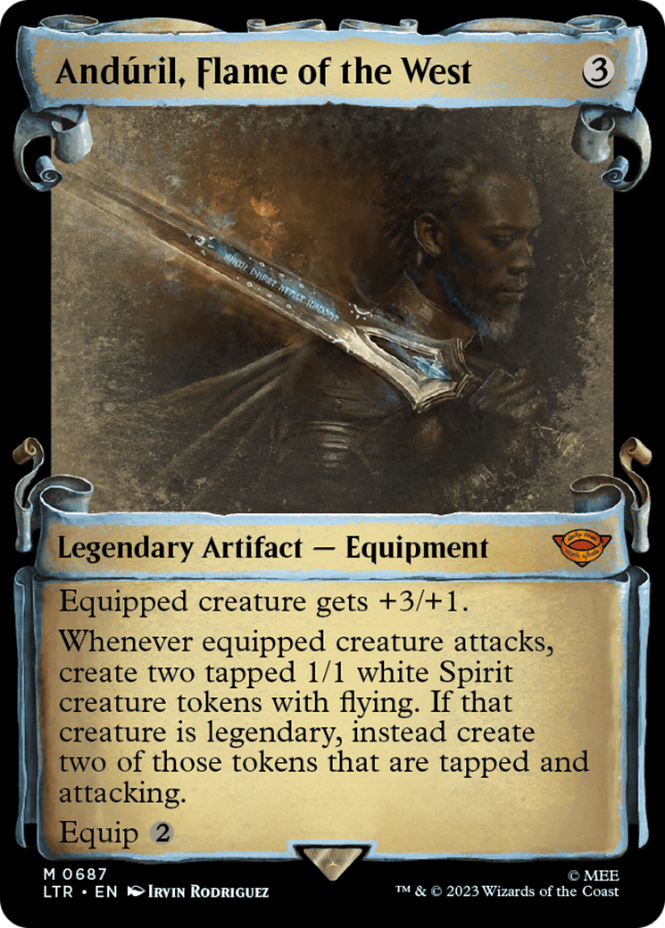 Andúril, Flame of the West (LTR-687) - [The Lord of the Rings: Tales of Middle-earth]: (Showcase)