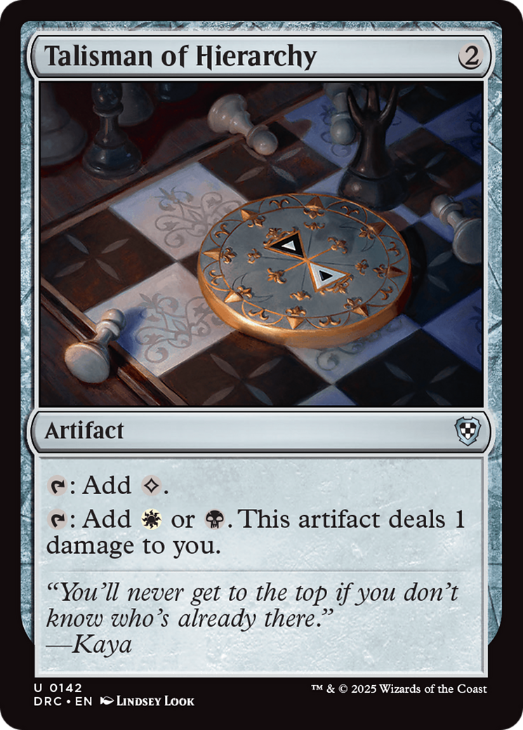 Talisman of Hierarchy (DRC-142) - [Commander: Aetherdrift]
