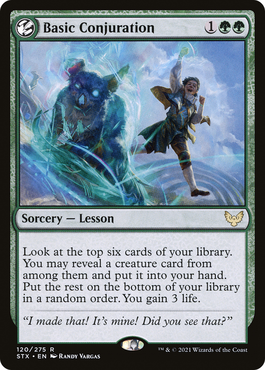 Basic Conjuration (STX-120) - [Strixhaven: School of Mages]: (lesson) Foil