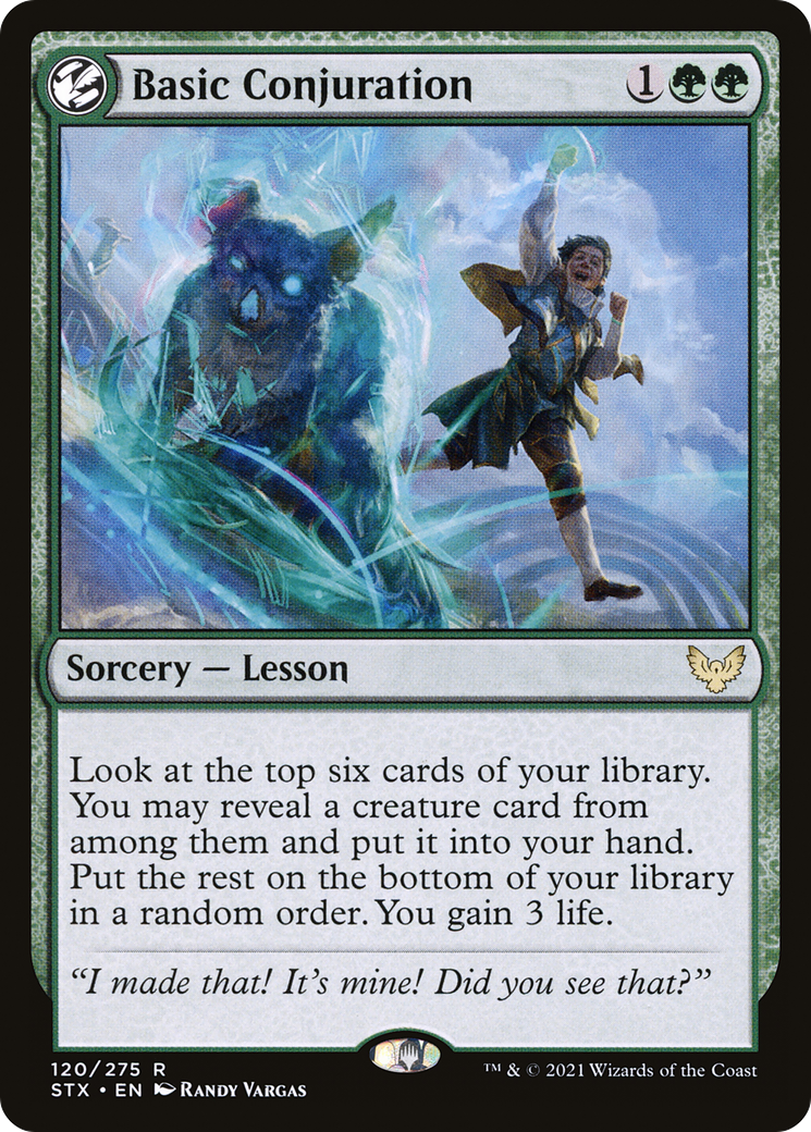 Basic Conjuration (STX-120) - [Strixhaven: School of Mages]: (lesson)