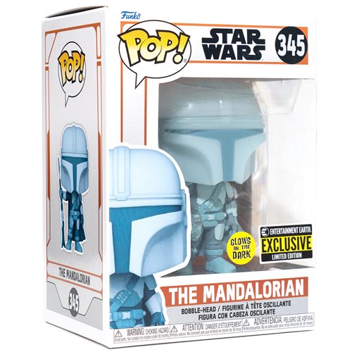 Star Wars: The Mandalorian Hologram Glow-in-the-Dark Funko Pop! Vinyl Figure - Entertainment Earth Exclusive