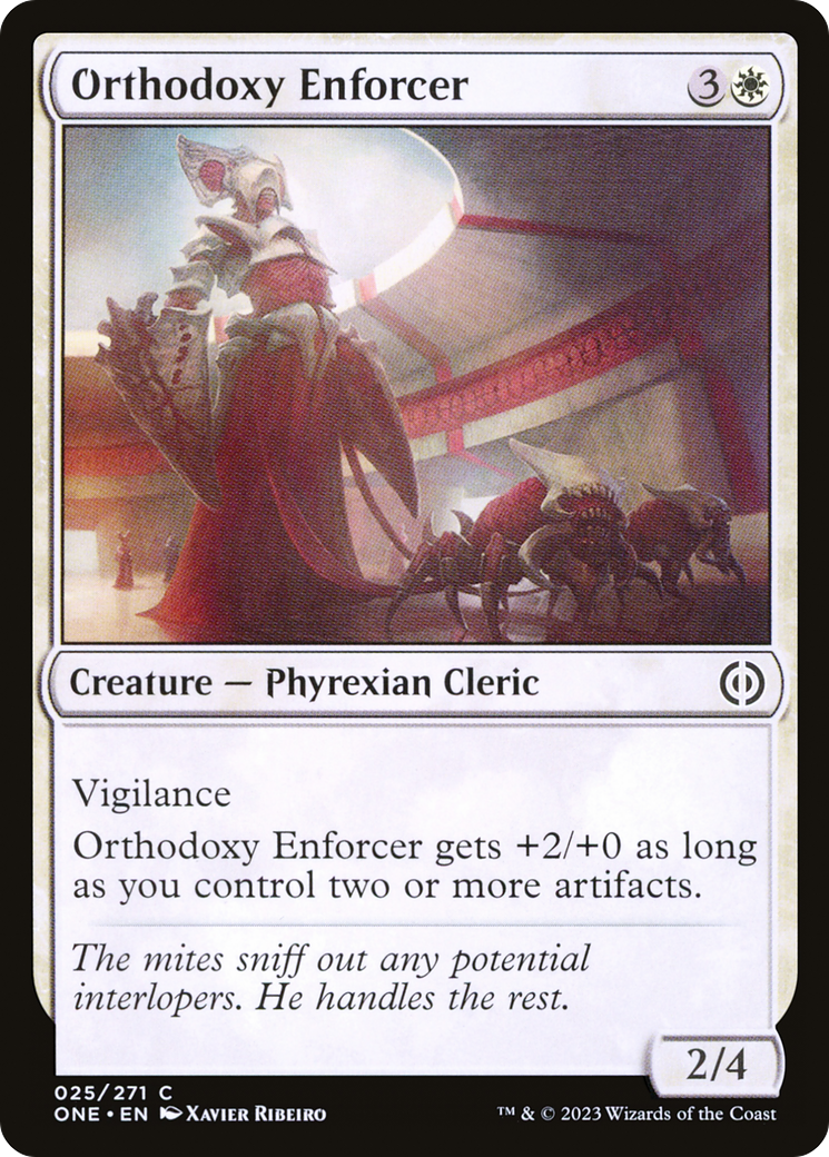 Orthodoxy Enforcer (ONE-025) - [Phyrexia: All Will Be One] Foil
