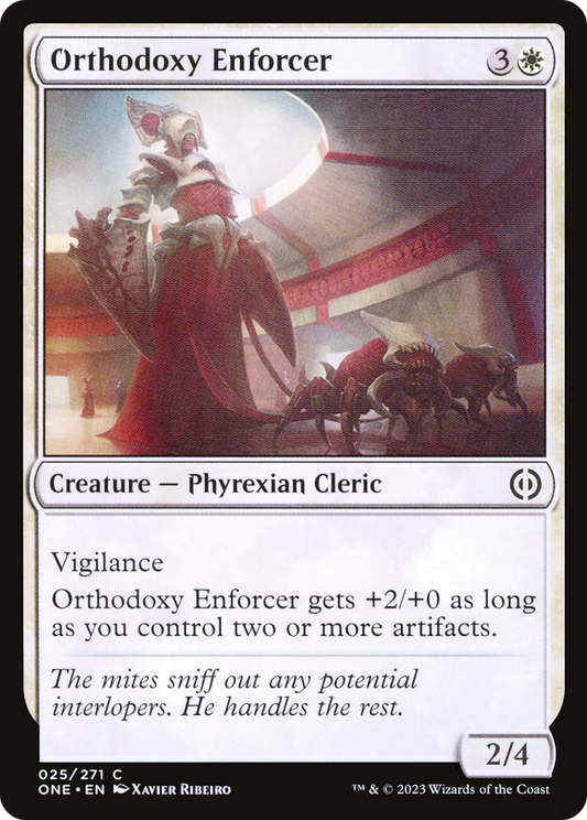 Orthodoxy Enforcer (ONE-025) - [Phyrexia: All Will Be One] Foil