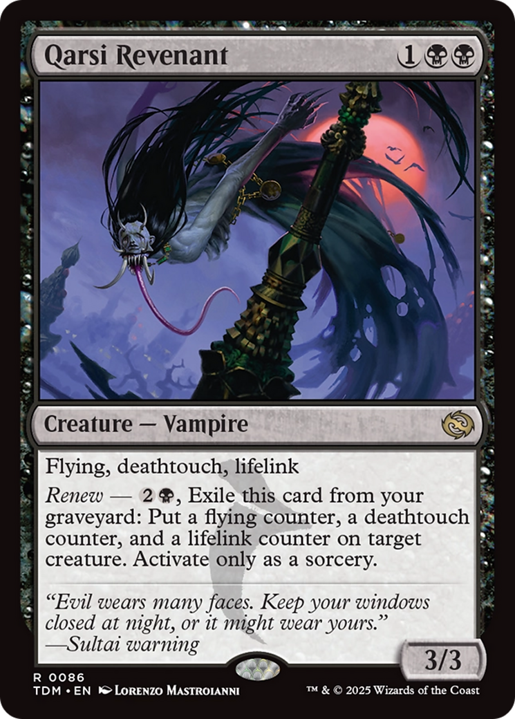 Qarsi Revenant (TDM-086) - [Tarkir: Dragonstorm] Foil