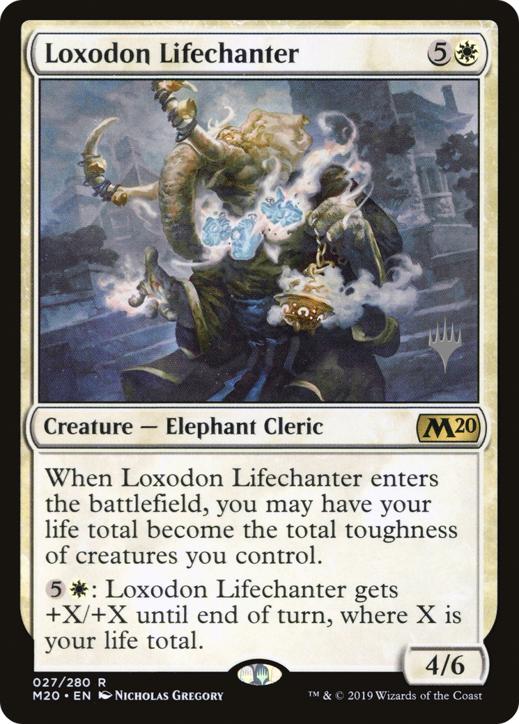 Loxodon Lifechanter (PPM20-027) - [Core Set 2020 Promos] Foil