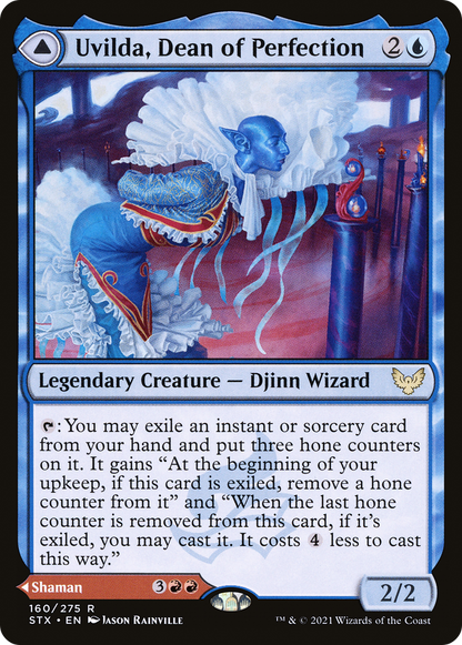 Uvilda, Dean of Perfection // Nassari, Dean of Expression (STX-160) - [Strixhaven: School of Mages] Foil