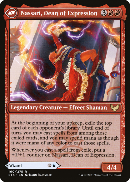 Uvilda, Dean of Perfection // Nassari, Dean of Expression (STX-160) - [Strixhaven: School of Mages]
