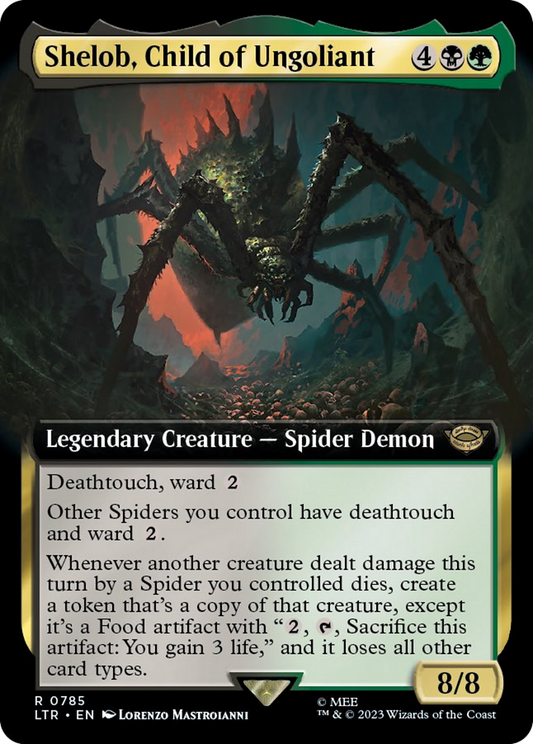Shelob, enfant d'Ungoliant (Extended Art) (Surge Foil) [Le Seigneur des Anneaux : Contes de la Terre du Milieu] 
