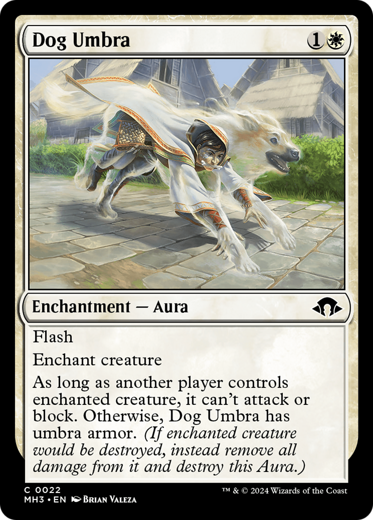 Dog Umbra (MH3-022) - [Modern Horizons 3] Foil
