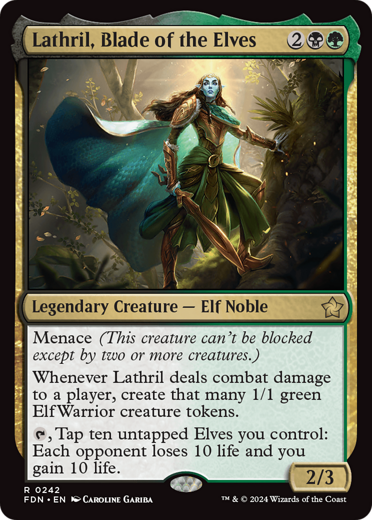 Lathril, Blade of the Elves (FDN-242) - [Foundations] Foil