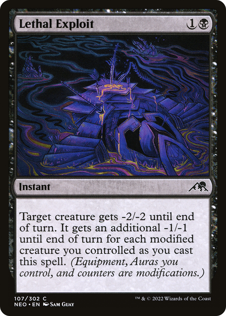 Lethal Exploit (NEO-107) - [Kamigawa: Neon Dynasty] Foil