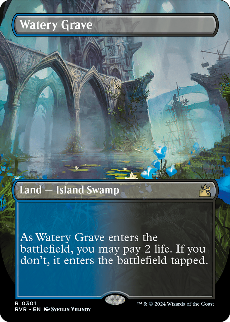 Watery Grave (RVR-301) - [Ravnica Remastered] (Borderless)