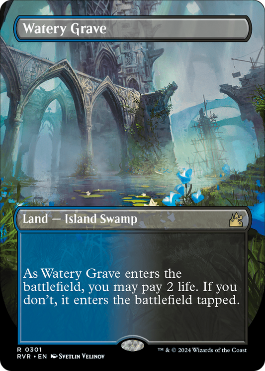 Watery Grave (RVR-301) - [Ravnica Remastered] (Borderless)