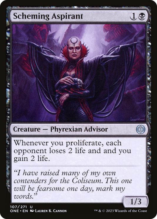 Scheming Aspirant (ONE-107) - [Phyrexia: All Will Be One]