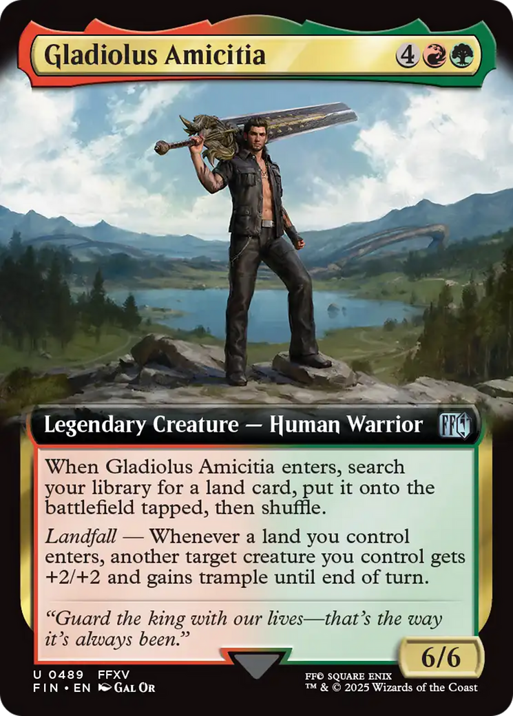 Gladiolus Amicitia (FIN-489) - [FINAL FANTASY]: (Extended Art) Foil