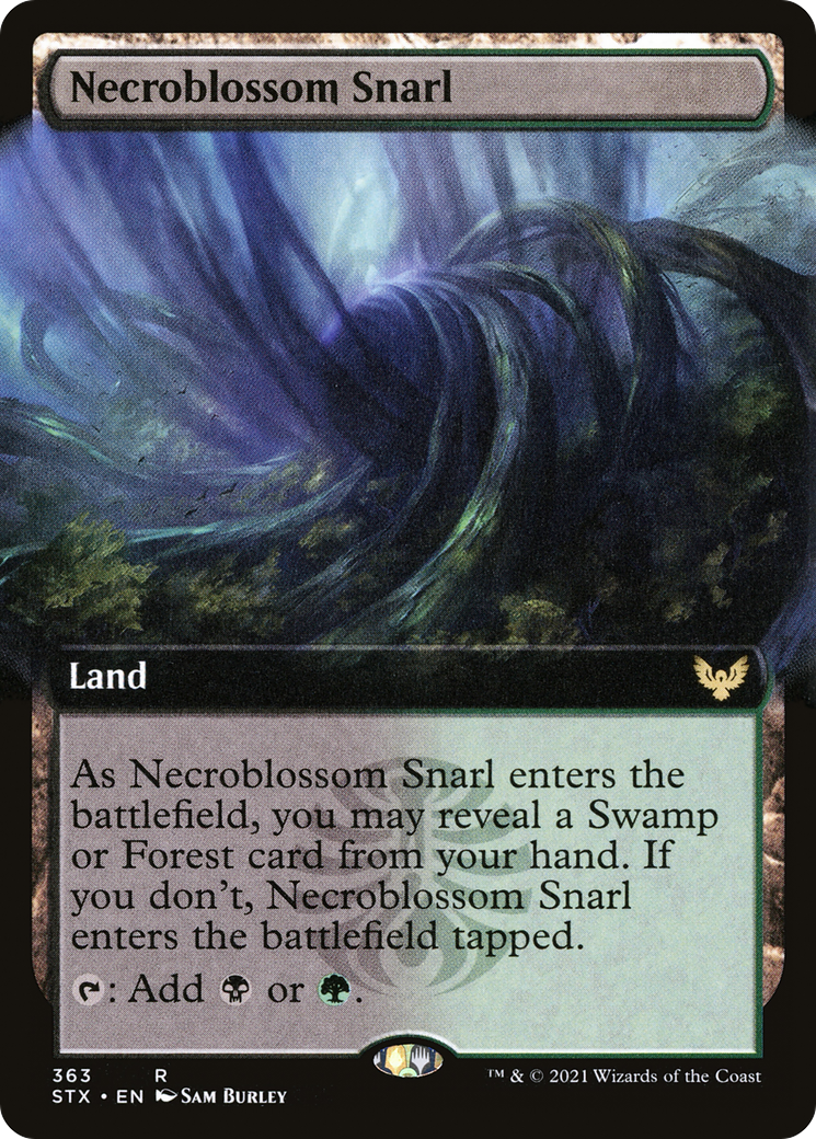 Necroblossom Snarl (Extended Art) (STX-363) - [Strixhaven: School of Mages]: (Extended Art)