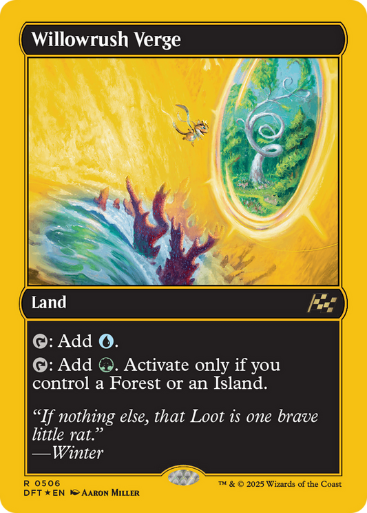 Willowrush Verge (First-Place Foil) (DFT-506) - [Aetherdrift] Foil