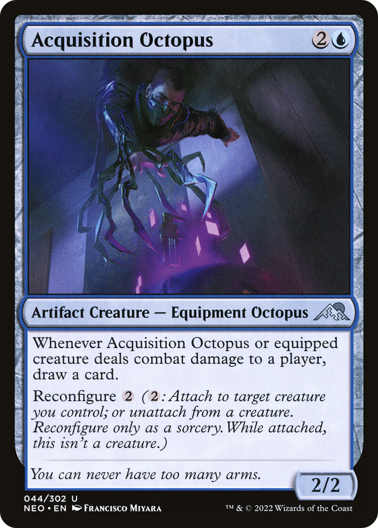 Acquisition Octopus (NEO-044) - [Kamigawa: Neon Dynasty]
