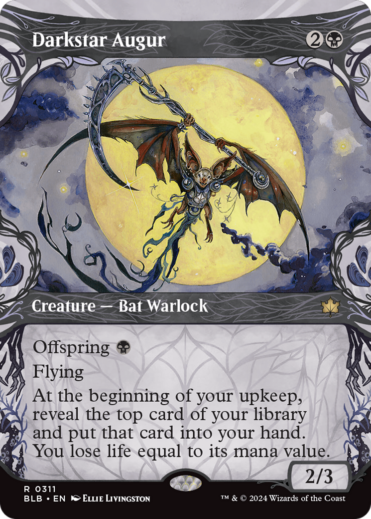 Darkstar Augur (BLB-311) - [Bloomburrow]: (Showcase) Foil