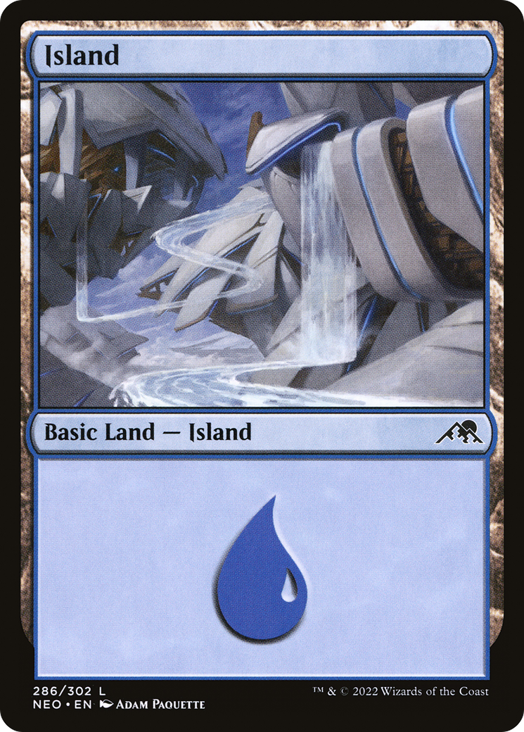 Island (NEO-286) - [Kamigawa: Neon Dynasty] Foil