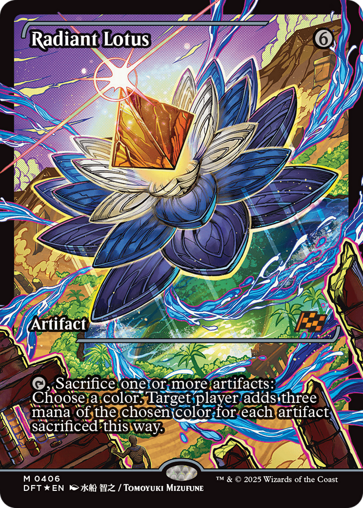 Radiant Lotus (Showcase) (DFT-406) - [Aetherdrift] Foil
