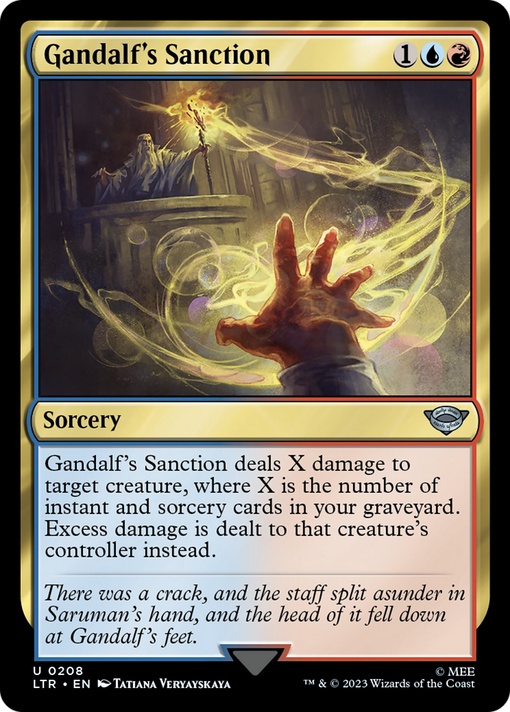 Gandalf's Sanction (LTR-208) - [The Lord of the Rings: Tales of Middle-earth] Foil