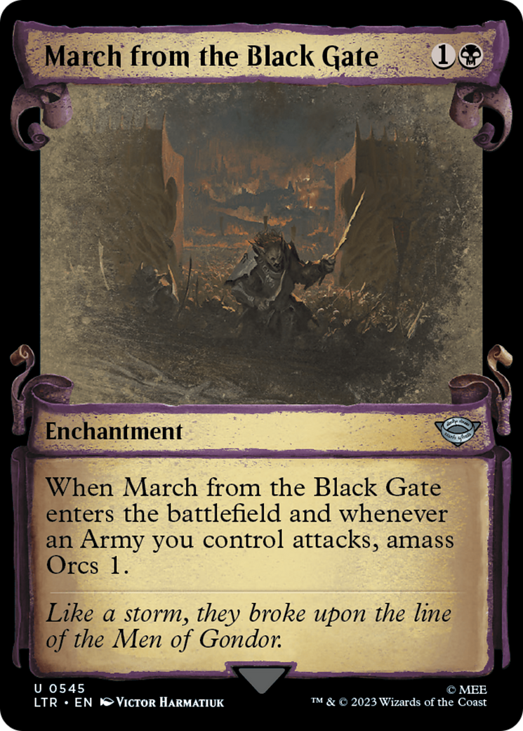 March from the Black Gate (LTR-545) - [The Lord of the Rings: Tales of Middle-earth]: (Showcase)