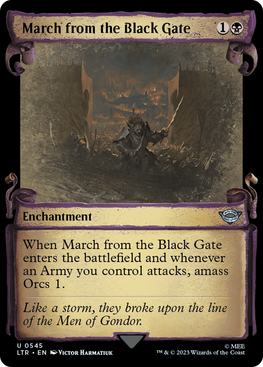 March from the Black Gate (LTR-545) - [The Lord of the Rings: Tales of Middle-earth]: (Showcase) Foil