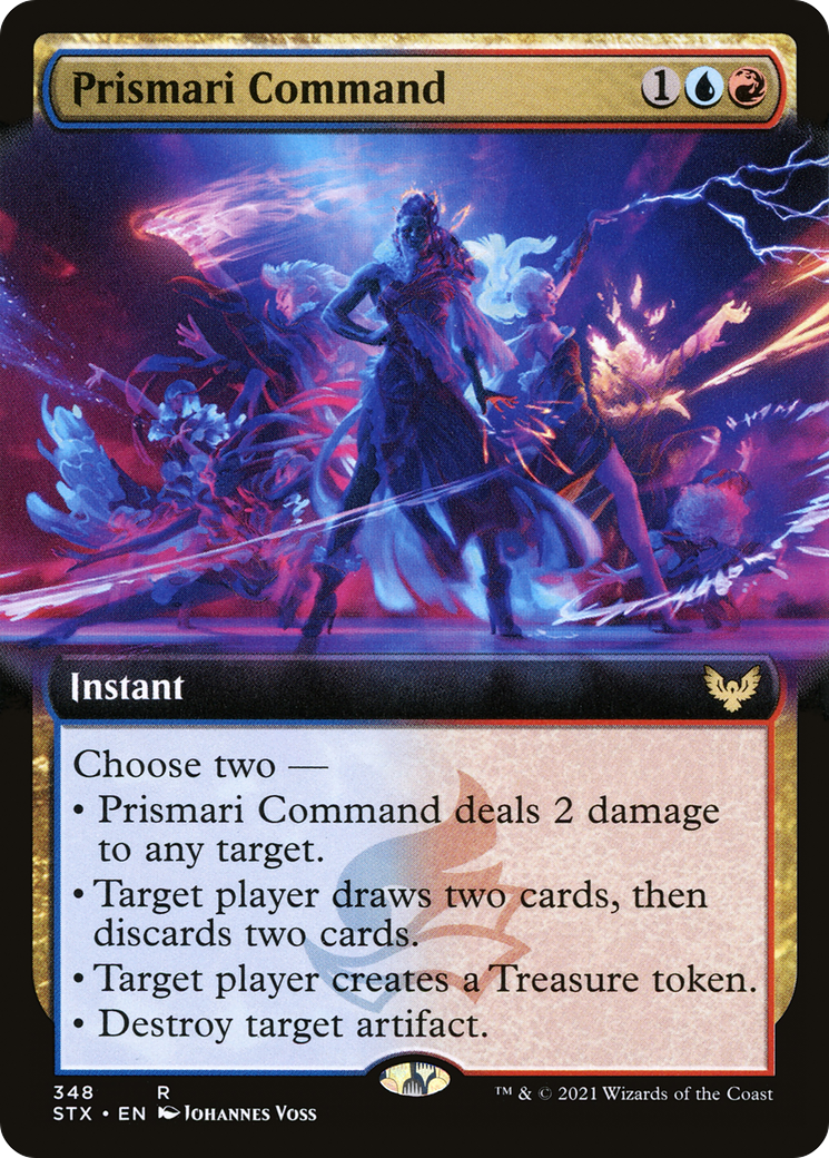 Prismari Command (Extended Art) (STX-348) - [Strixhaven: School of Mages]: (Extended Art)