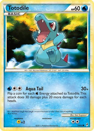 Totodile (74/95) [HeartGold &amp; SoulSilver : Appel des Légendes] 