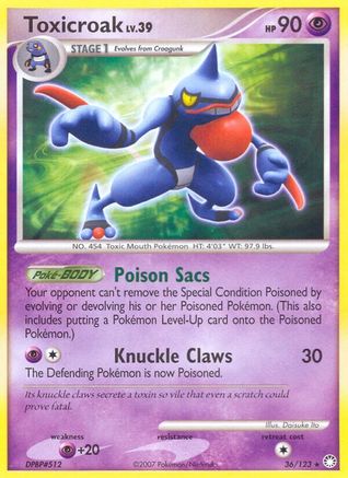 Toxicroak (36/123) [Diamant et perle : trésors mystérieux] 