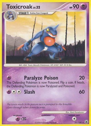Toxicroak (31/100) [Diamant et Perle : Majestic Dawn] 
